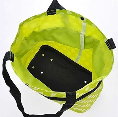 Foldable shopping trolley bag with wheels